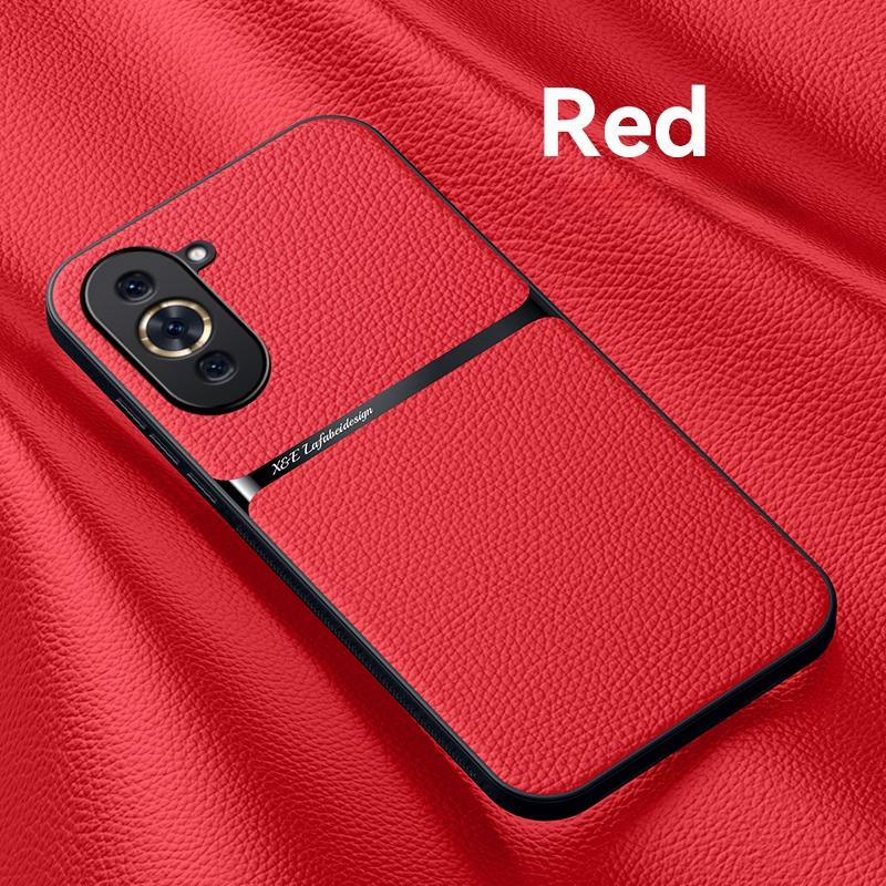 For Hauwei NOVA 10 Case Magnetic Car Holder Silicone Phone Case For Huawei Nova 10 Pro 10Pro Nova10Pro Luxury Leather Back Cover