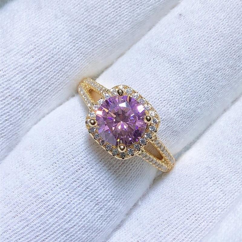 Sace Gems Klasyczny pierścionek z cyrkonią ze stopu miedzi Biżuteria damska Wedding Party Prezent Otwarty