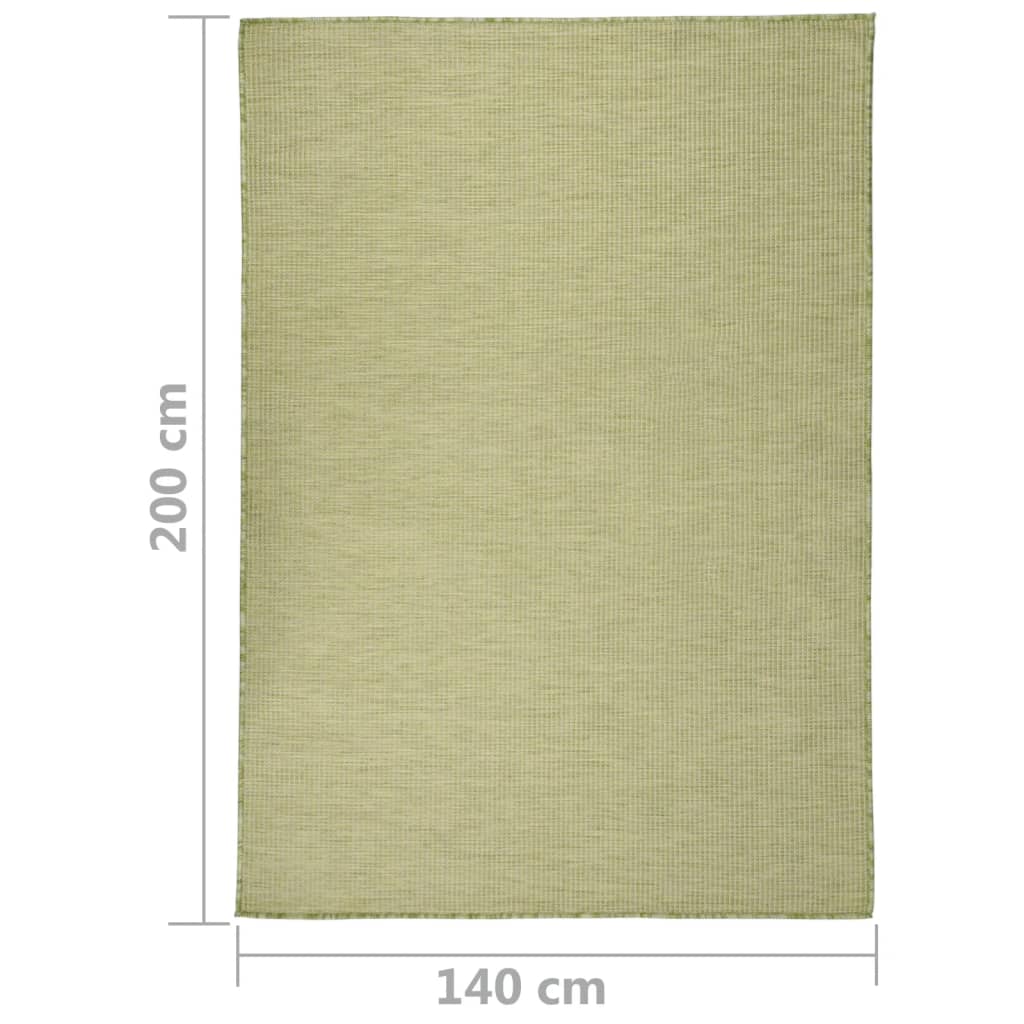Flatweave Outdoor Rug, 140X200 Cm, Green