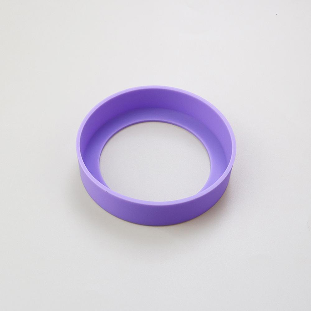 

28 Colors 7.5CM Silicone Cup Bottom Cover 75MM Cup Bottom Ring Coaster Sleeve Sheath Wear-resistant Anti-fall Bottom Cover фиолетовый