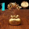 Prosperity Money Bag Ornament: Daily Income Gold Tree, Creative Desktop Decor, New Home Entrance, Hall & Car Gift.