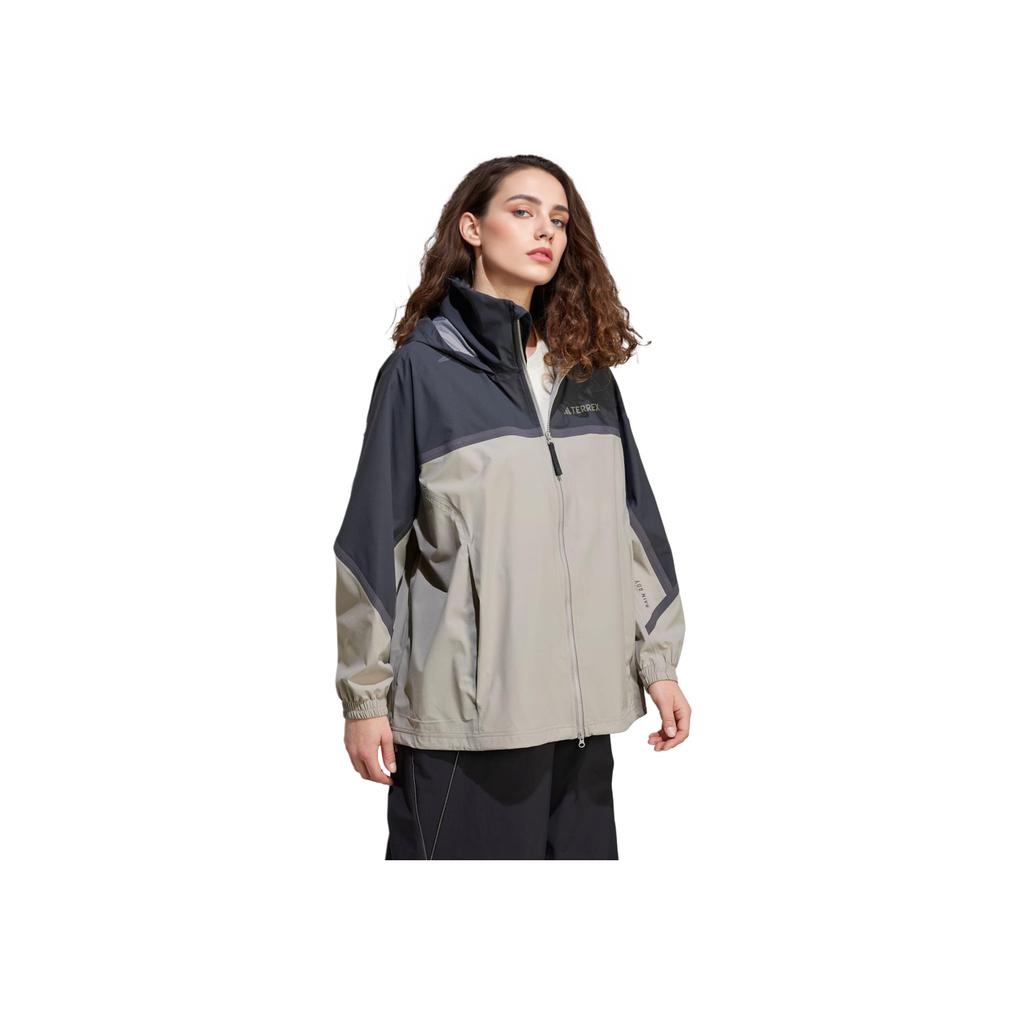 adidas X National Geographic Collaboration Fashionable Versatile Loose Long Sleeve Waterproof Windproof Breathable Jacket Women Jacket JD5833