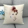 Portrait Oil Painting Of A Celebrity Digital Printing Short Plush Pillow Covers For Car Sofa Office Cushion Cover Home Goods