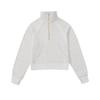 Women's Short Chimney Collar Casual Sports Sweatshirt - Half-Zip, Plus Velvet, Loose Fit