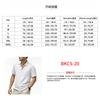 Men's Linen Polo Shirt Summer British Style Breathable Quick Dry Loose Fit Short Sleeve Casual Top