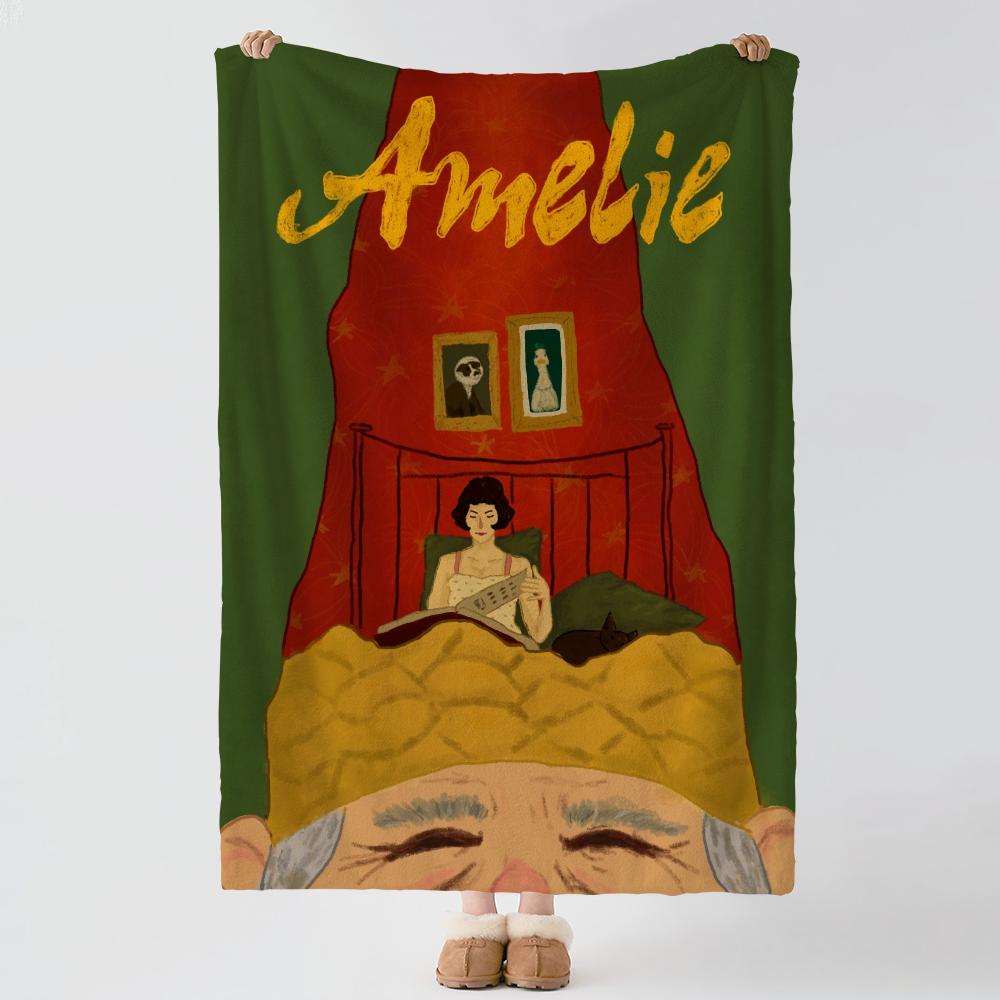 character a-amelie-e Throw Thick Comfort Flannel Quilt, Multi-scene Use Indoor Outdoor Daily Nap