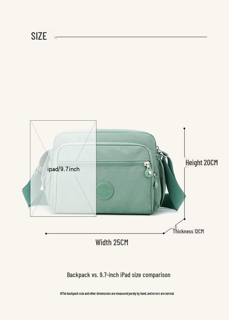 Nylon Umhängetasche für Damen mit großem Fassungsvermögen - Modische Lässige Handtasche & Geldbörsenhalter