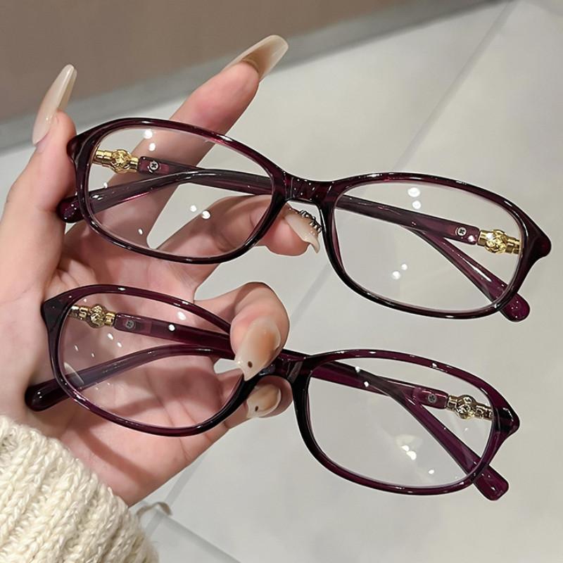 3PCS Anti-blue Light Reading Glasses Korean Version Fashion Ladies Glasses TR Material Frame Personality Elegant