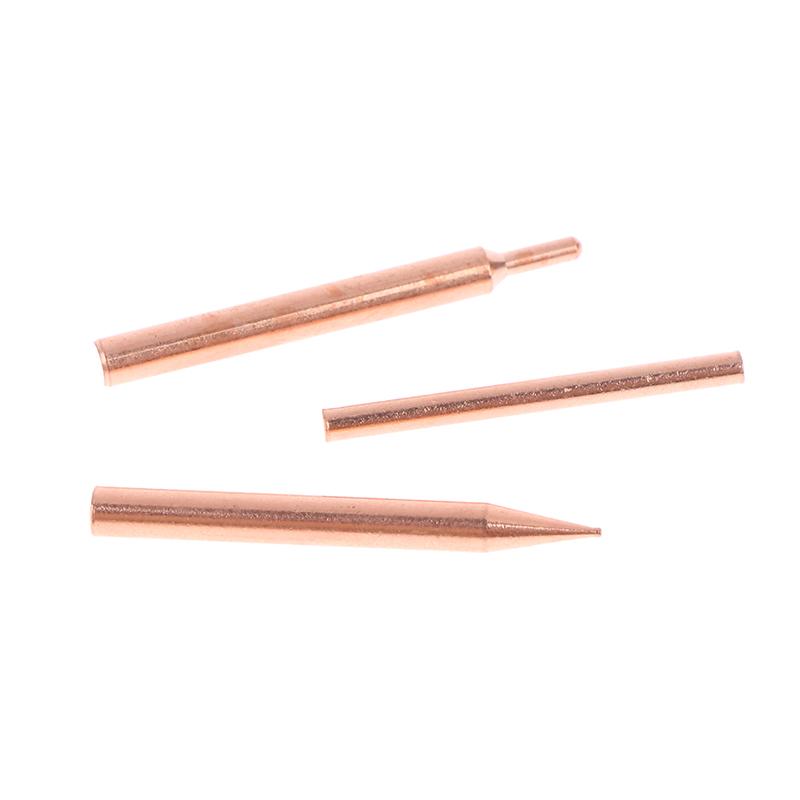 5/10Pcs 18650 Handheld Spot Tips Welder Electrode Head For Small Lithium Battery Spot Welder Pen Purple Copper Spot Welding Need
