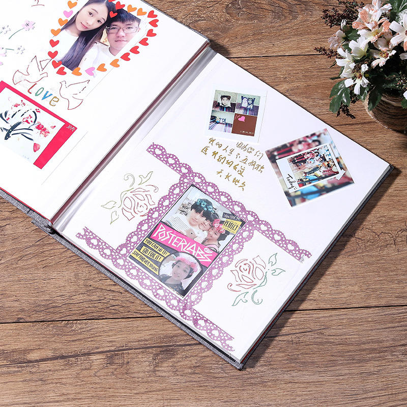 DIY Handmade Craft Creative Photo Album Scrapbook Picture Album 1 Piece Photo Album Scrapbook Paper Wedding Anniversary Gift