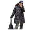Fashion casual stand-up collar down jacket women's winter new Korean version loose and thin medium and long warm jacket tide