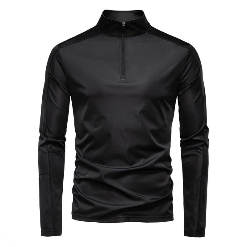 Men's UPF100+ Anti-UV Half-Zip Long Sleeve Base Layer T-Shirt (2025 Spring/Summer)