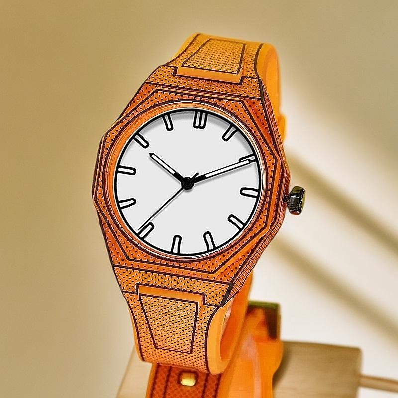 PINTIME Luxury Men Watch Classic Men's Quartz Wristwatch Simple Male Sports Silicone Strap Man Casual Watches