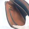 BURBERRY TB logo Bag Cluch Bag Pouch Clutch bag Leather/Canvas Brown