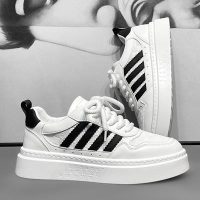 Buty Męskie Moda Outdoor Casual Sneakers Wiosna i Jesień Wygodne Małe Białe Buty Casuales