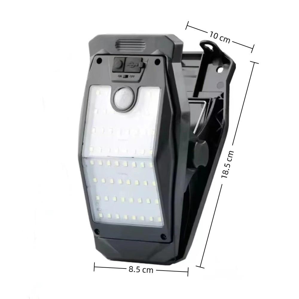 New Clip On Solar Motion Light Waterproof with 58 LEDs Solar Fence Light Portable Powered Security Light Outside