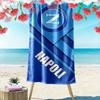Giant Beach Towel with SSC Napoli Emblem, Quick Dry Microfiber, Soft Absorbent, for Beach Pool Vacation Soccer Fan Gift