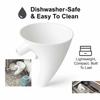 Flour Funnel Mixer 5 Qt, - Attachment For Tilt-Head Stand Mixer 4.5 & 5 (150), Dishwasher Safe No-Mess Baking Tool, Easy Pour