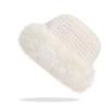 Fashion Windproof Winter Hat Wool Imitation Mink Hair Pullover Hat Warm Beret Ear Protection Cap