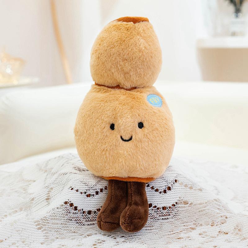 Creative Eggplant Doll Red Umbrella Umbrella Mushroom Doll Cute Vegetable Fruit Shape Plush Toy Boutique Doll