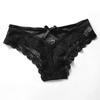 Women's Sexy Panties Color Lace Lace Bow Cross Strap Low Waist Briefs