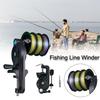 Adjustable Fishing Line Winder Non-slip Reciprocating Fishing Reel Line Spooler Table Clamp Fishing Wire Winding Reclaimer