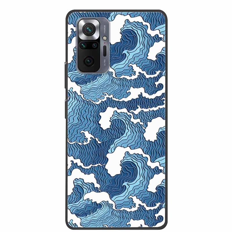 Phone Case for Redmi Note 10 Pro 3D Blossom Emboss Back Cover for Xiaomi Redmi Note 10S 10 4G 5G Silicone Soft Floral Capa Shell