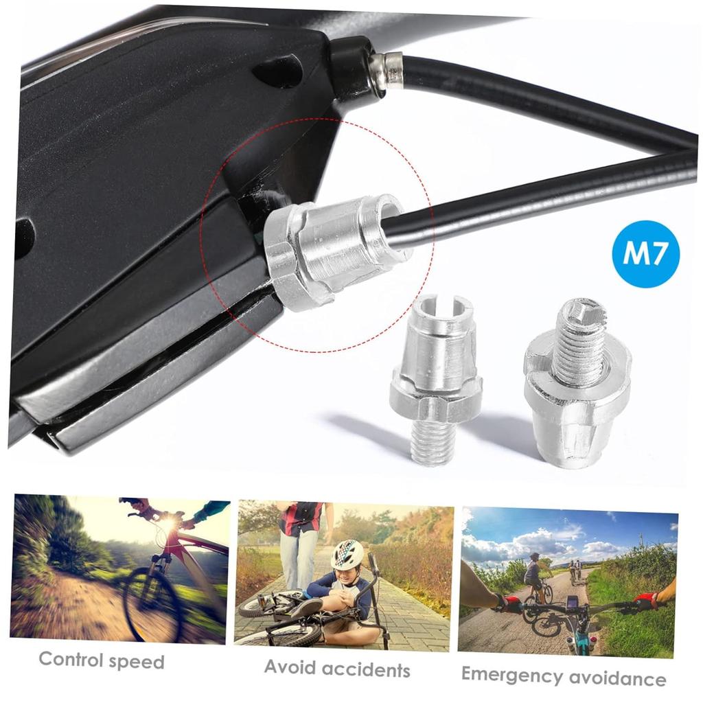 Brake Lever Adjuster Screw 4 Pack for Bike Cycle Brake Handle M7 Alloy Screws