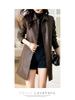 Women's High-End Slimming Lambskin Leather Jacket - Mid-Length Coat for Spring and Autumn