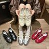 Mode Frühling 2025 Neue Lässige Mary Janes Französische Ballerinas