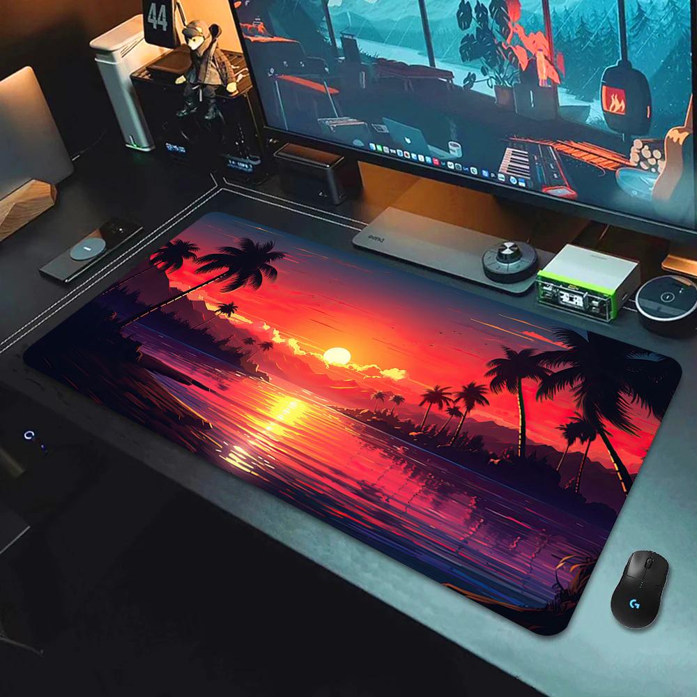 Fantasy Cherry Blossom Tree Mouse Pad Large Computer Keyboard Pads Anime Game Mousepad Game Mats Amazing Landscape XXL Desk Mat