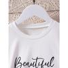 Best-Selling New Style Girls Boys, Simple Fashionable Gradient Letter Printed Shorts Set, Casual Holiday