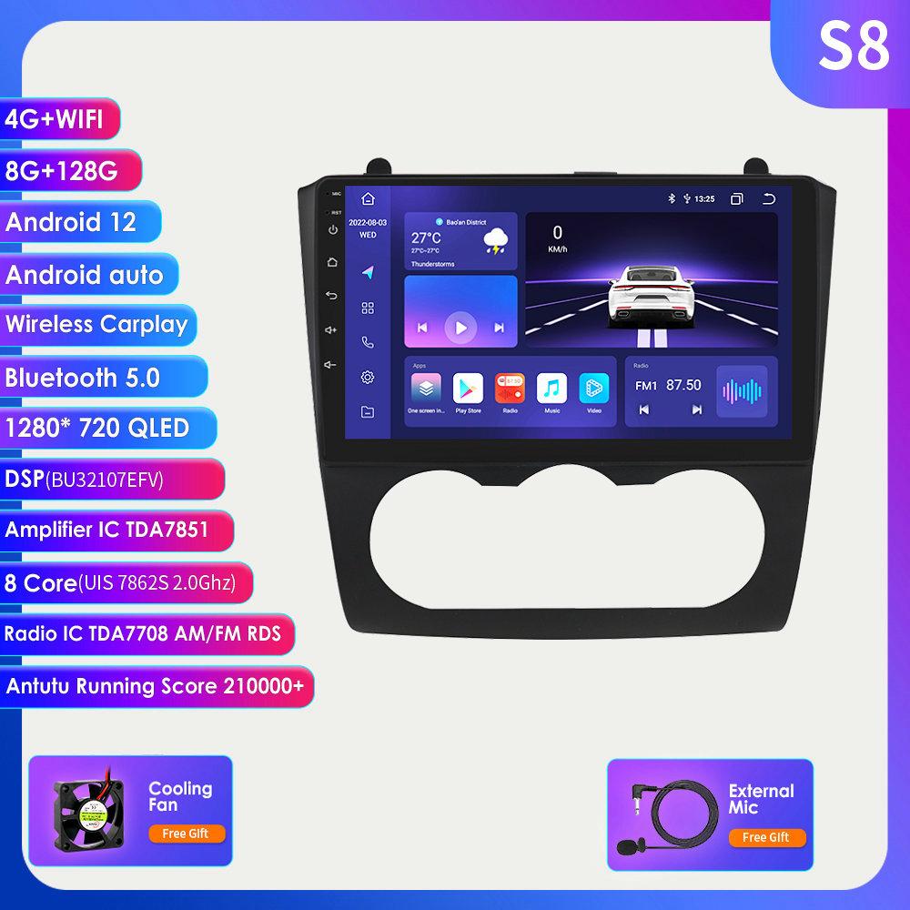 

8G+128G Carplay AI Android 12 для Nissan Altima Teana 2008 2009 2010 2011 2012 Автомобільний радіоприймач Стереоплеєр GPS Інтелектуальний екран Навігація Мультимедіа S8 8Core 8G 128G
