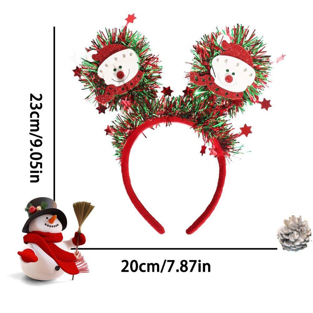 Santa Claus Pattern Christmas Headbands Christmas Party Headbands  New Year Celebration
