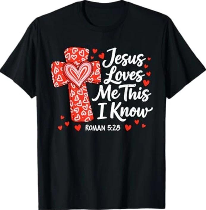 

Jesus Love & Faith Valentines Day God Christian Religious T-Shirt M