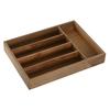 Organiseur pour couverts en acacia - Home ESPRIT - Multicolore - 25,5x34,5x5 cm - Naturel