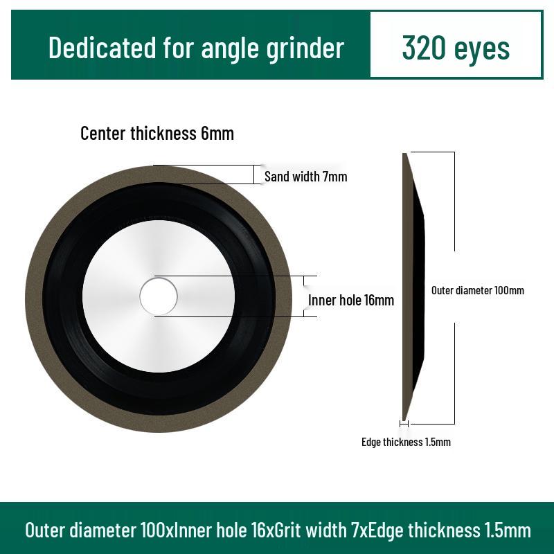 Jinxin Diamond Grinding Disc for Woodworking - Carbide Single Bevel Saw Blade Wheel for Angle Grinders.