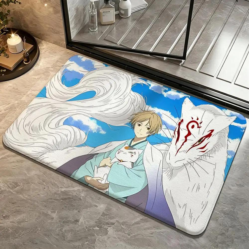 Anime-Natsume's Book of FriendsS Floor Mat Soft Non-Slip Bath Mat, Bedside Carpet, Absorbent Doormat for Home