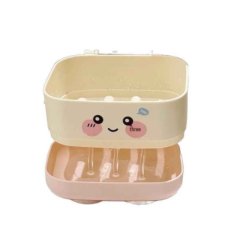 New User Offer: Cute Double-Layer Draining Soap Dish for Bathroom or Dorm