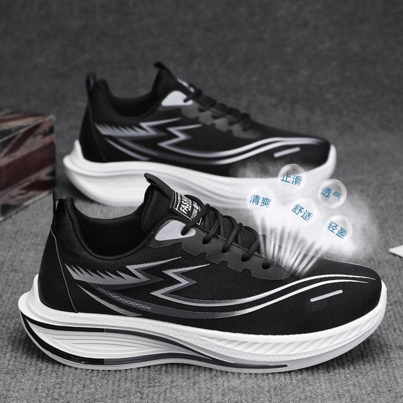 Men's Shoes 2025 Running Shoes Summer New Mesh Breathable Sports Shoes Versatile Casual Lightweight Soft Sole Shock-absorbing Running Shoes