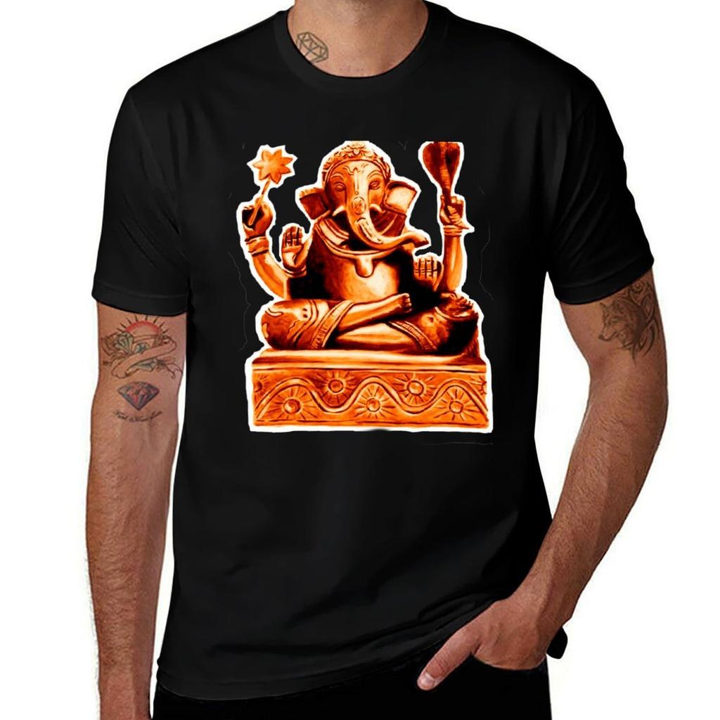 GANESHA orange TShirt Lightweight Running TShirt