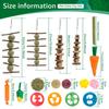 23Pcs Rabbits Chew Toys Wood Small Pet Boredom Breakers Cage Accessories Pet Tooth Grinding Snacks Guinea Pig Dragon Cat Fun Toy