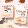 Katze Hund Serie Schreibtischkalender DIY Agenda Organizer 2026 3D Schreibtischkalender Home Office Schreibtisch