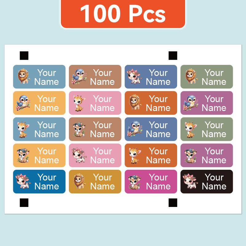 

Personalized Waterproof Name Stickers - Custom Labels for Pens, Books, Pencil Cases, School Supplies,| Strong & Chic 3X0.13CM