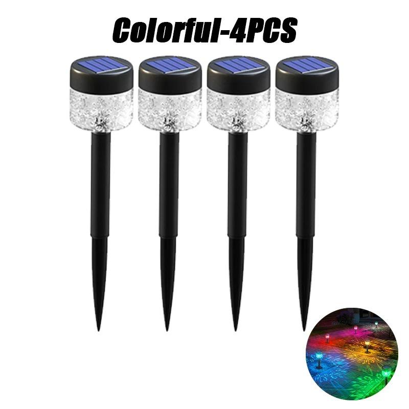 

2 шт. Сонячні вуличні ліхтарі Садовий ліхтар на сонячній батареї Водонепроникний Ландшафтний ліхтар для доріжки Вуличний для двору Заднього двору Газону Патіо Декоративний Transparent color 4PCS
