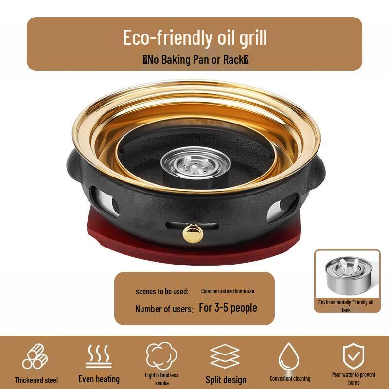 Eco-Friendly Cast Iron BBQ Grill