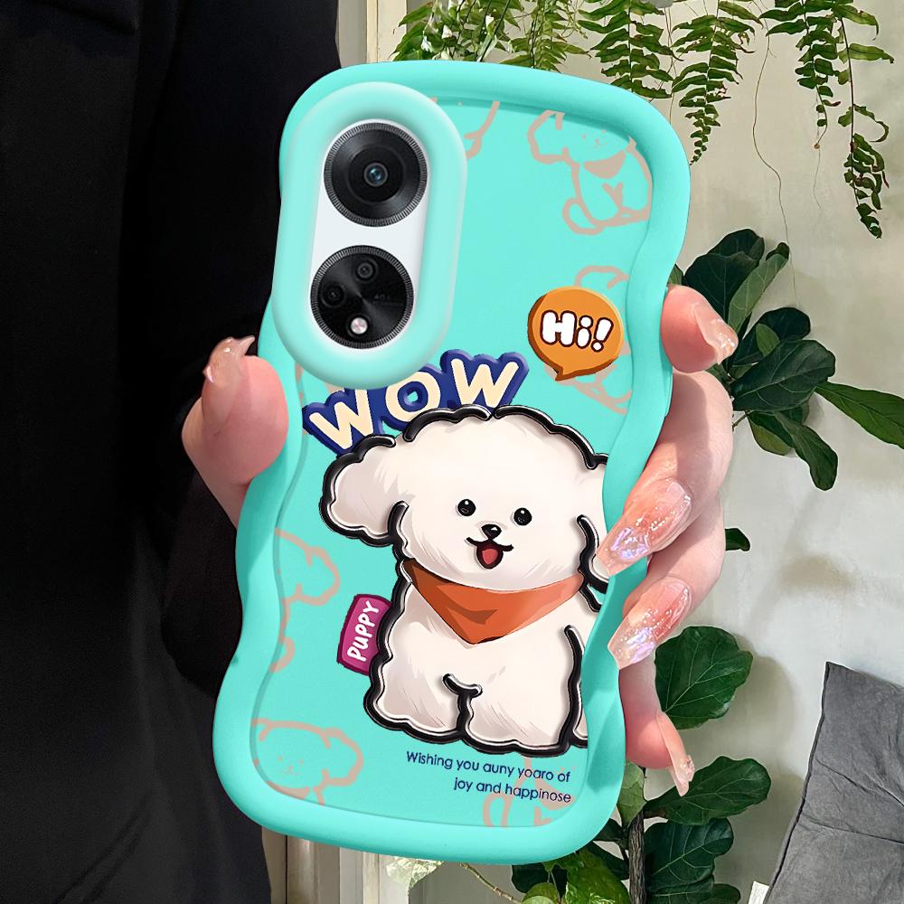 

Окрашенный узор Big Wave Edge Мягкий силиконовый материал Macaron чехол для телефона противоударный защитный резиновый чехол для OPPO Reno Realme Realme C25S