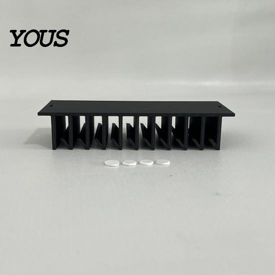 Adhesive Pot Lid Holder Loft Organizer for Cabinet, Self 10 Slots Plastic Food Container Storage Rack, Wall Mounted Space Saving Box Lids Kitchen