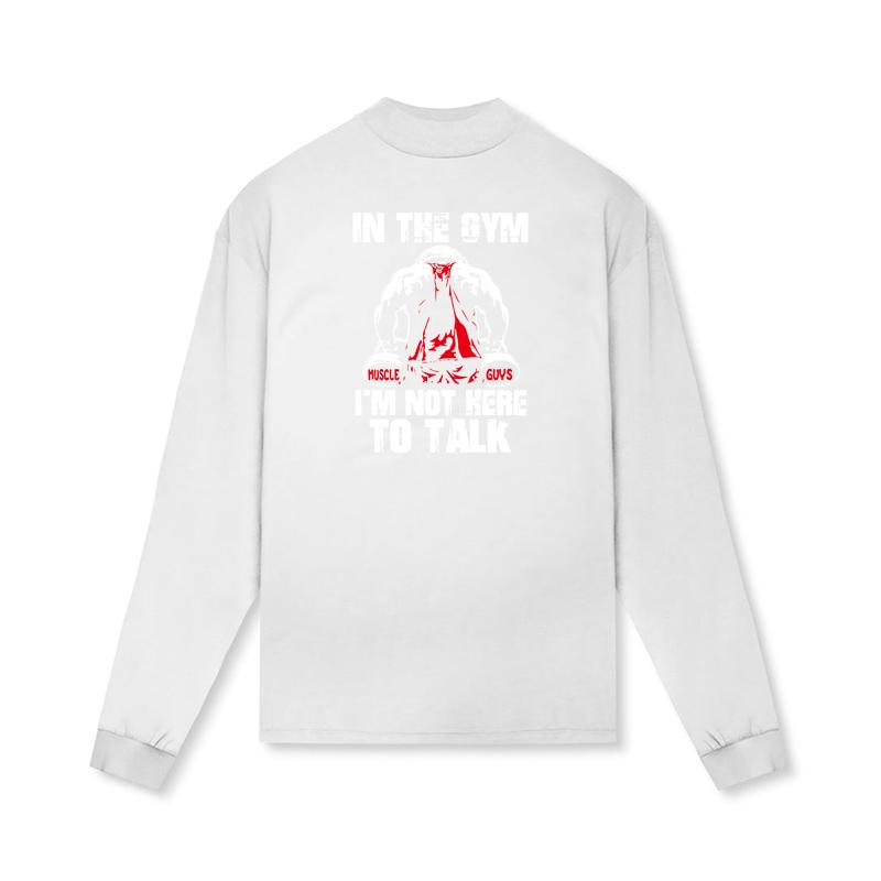 

Muscleguys Men s Oversized Long Sleeve Running T-shirts Graphics Turtleneck Dropped Shoulder Loose Sports T Shirt Gym Fitness Tops Tees XXL белый