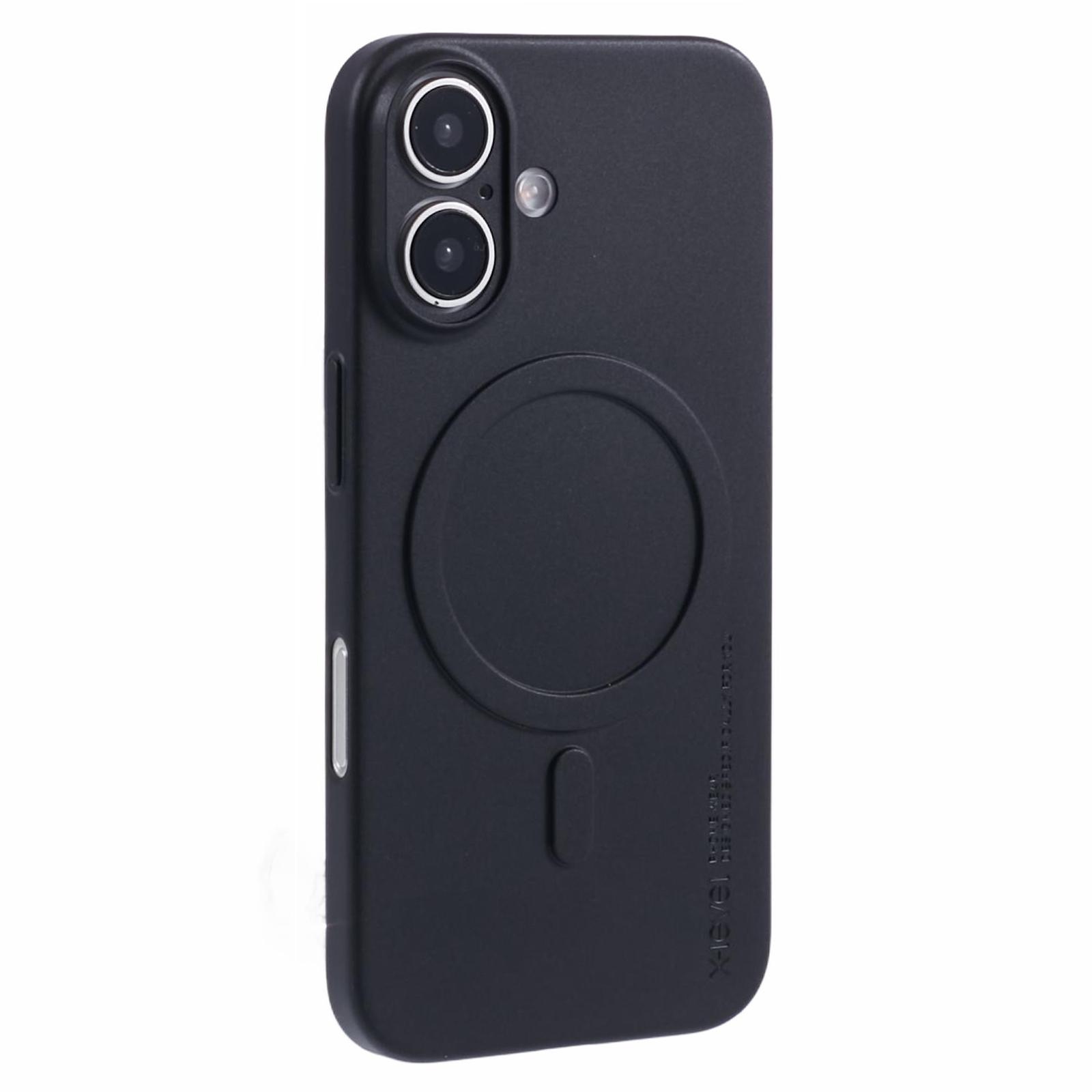 

X-LEVEL For iPhone 16 Case Compatible with MagSafe Hard PP Matte Phone Cover 0.18mm Ultra Thin Black